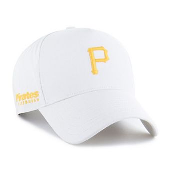Men's '47 White Pittsburgh Pirates Foundational Pinch Offside Adjustable Hat
