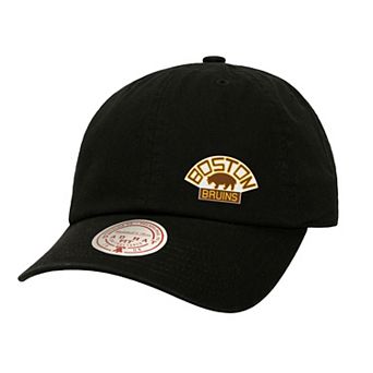 Women's Mitchell & Ness Black Boston Bruins Micro Lefty Adjustable Hat