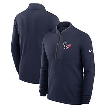 Men's Nike Navy Houston Texans Lightweight Victory Performance Half-Zip Pullover