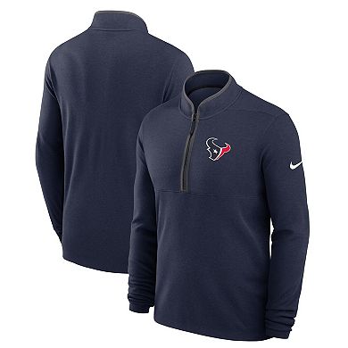 Men's Nike Navy Houston Texans Lightweight Victory Performance Half-Zip Pullover