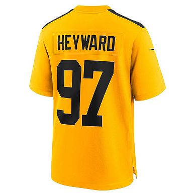 Men's Nike Cameron Heyward Gold Pittsburgh Steelers Alternate 1933 Throwback Game Jersey