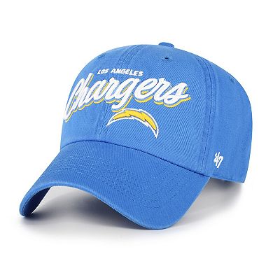 Women's '47 Powder Blue Los Angeles Chargers Ariana Clean Up Adjustable Hat