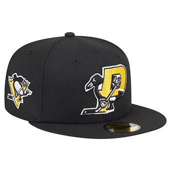 Men's New Era Black Pittsburgh Penguins Deceptor 59FIFTY Fitted Hat