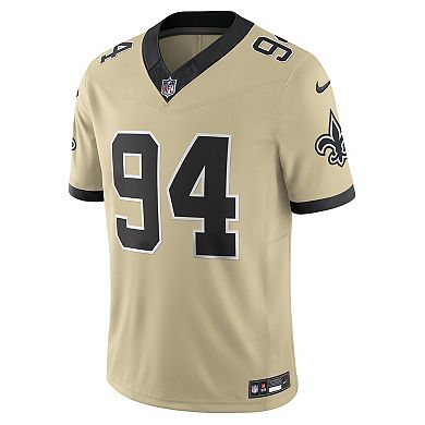 Men's Nike Cameron Jordan Gold New Orleans Saints Gameday Golds Alternate Vapor F.U.S.E. Limited Jersey