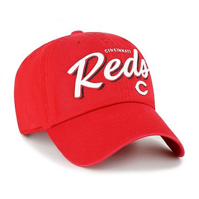 Women's '47 Red Cincinnati Reds Ariana Clean Up Adjustable Hat