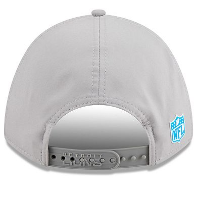 Men's New Era Gray Detroit Lions 2025 Sideline M-Crown 9FORTY Adjustable Hat