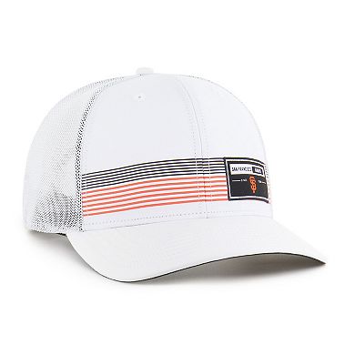 Men's '47 White San Francisco Giants Rangefinder brrr Trucker Adjustable Hat