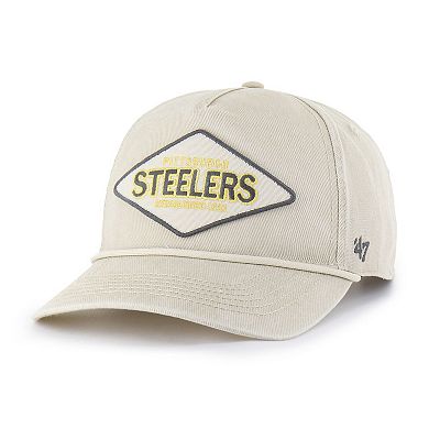 Men's '47 Khaki Pittsburgh Steelers Cairn Hitch Adjustable Hat