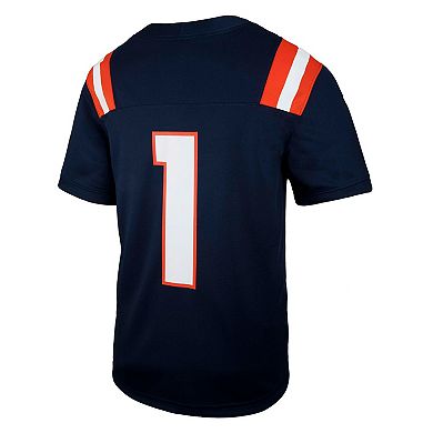 Youth Nike #1 Navy Illinois Fighting Illini Untouchable Replica Game Jersey