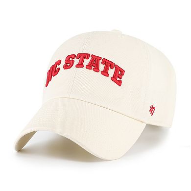 Men's '47 Sand NC State Wolfpack Clean Up Adjustable Hat