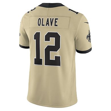 Men's Nike Chris Olave Gold New Orleans Saints Gameday Golds Alternate Vapor F.U.S.E. Limited Jersey