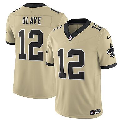 Men's Nike Chris Olave Gold New Orleans Saints Gameday Golds Alternate Vapor F.U.S.E. Limited Jersey