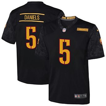 Youth Nike Jayden Daniels Black Washington Commanders Alternate Game Jersey