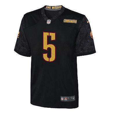 Youth Nike Jayden Daniels Black Washington Commanders Alternate Game Jersey