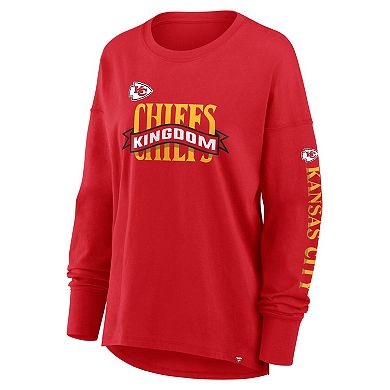 Women's Fanatics Red Kansas City Chiefs Hometown Legacy Long Sleeve T-Shirt