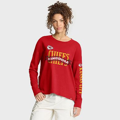 Women's Fanatics Red Kansas City Chiefs Hometown Legacy Long Sleeve T-Shirt