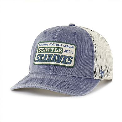Men's '47 College Navy Seattle Seahawks Canteen Relaxed Trucker Adjustable Hat