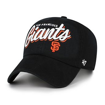 Women's '47 Black San Francisco Giants Ariana Clean Up Adjustable Hat