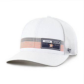 Men's '47 White Houston Astros Rangefinder brrr Trucker Adjustable Hat