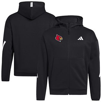 Men's adidas Black Louisville Cardinals Z.N.E. Full-Zip Hoodie