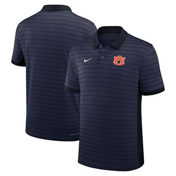 Men's Nike Navy Auburn Tigers 2025 Early Season Coaches Sideline Victory Stripe Dri-FIT Polo