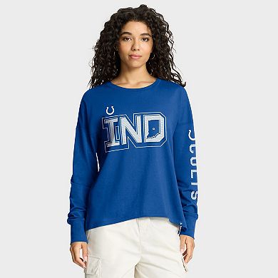 Women's Fanatics Royal Indianapolis Colts Hometown Legacy Long Sleeve T-Shirt