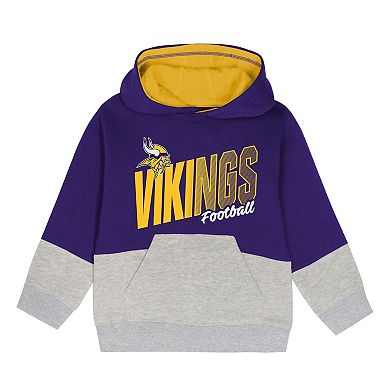 Toddler Outerstuff Purple Minnesota Vikings Lineman Fleece Hoodie & Pants Set