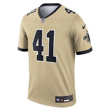 Men's Nike Alvin Kamara Gold New Orleans Saints Gameday Golds Alternate Legend Player Performance Top