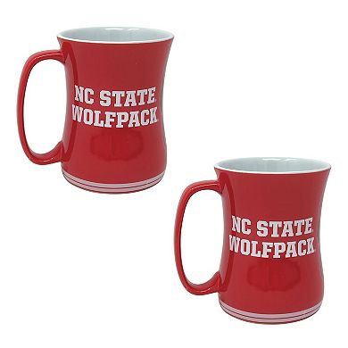 NC State Wolfpack 16oz. Sculpted Barista Mug Two-Pack