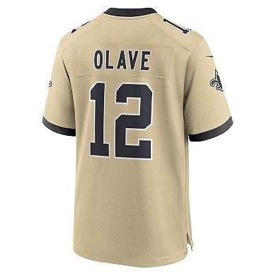 Men's Nike Chris Olave Gold New Orleans Saints Gameday Golds Alternate Game Player Jersey