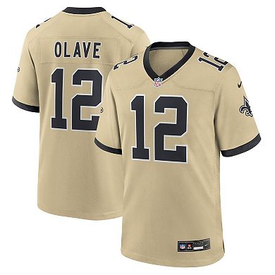 Men's Nike Chris Olave Gold New Orleans Saints Gameday Golds Alternate Game Player Jersey