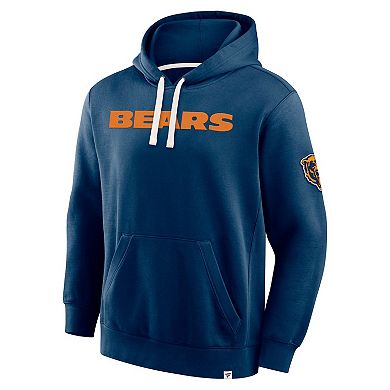 Men's Fanatics Navy Chicago Bears New Horizons Heritage Pullover Hoodie