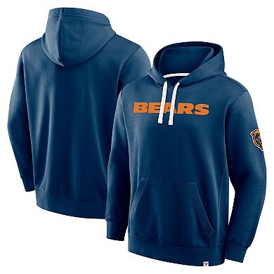 Men's Fanatics Navy Chicago Bears New Horizons Heritage Pullover Hoodie