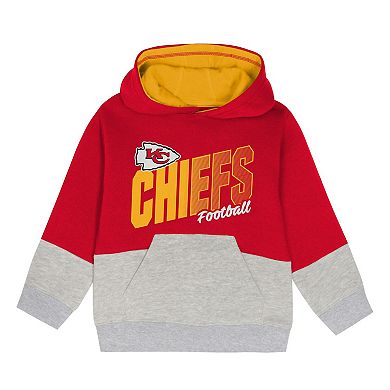 Toddler Outerstuff Red Kansas City Chiefs Lineman Fleece Hoodie & Pants Set