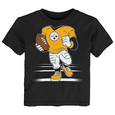 Toddler Outerstuff Black Pittsburgh Steelers Game Fit T-Shirt