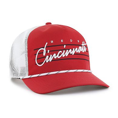 Men's '47 Red Cincinnati Reds Brrr Downburst Mesh Hitch Adjustable Hat