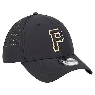Men's New Era Black Pittsburgh Pirates Night 39THIRTY Flex Hat