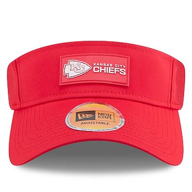 Men's New Era Red Kansas City Chiefs 2025 Sideline Visor