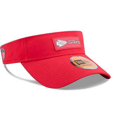 Men's New Era Red Kansas City Chiefs 2025 Sideline Visor