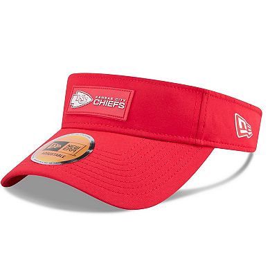 Men's New Era Red Kansas City Chiefs 2025 Sideline Visor