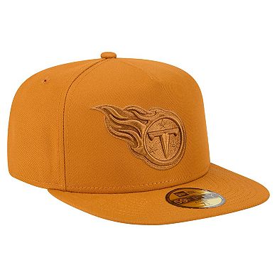 Men's New Era Brown Tennessee Titans Color Pack A-Frame 59FIFTY Fitted Hat