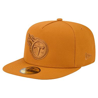 Men's New Era Brown Tennessee Titans Color Pack A-Frame 59FIFTY Fitted Hat