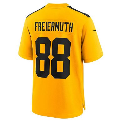Men's Nike Pat Freiermuth Gold Pittsburgh Steelers Alternate 1933 Throwback Game Jersey