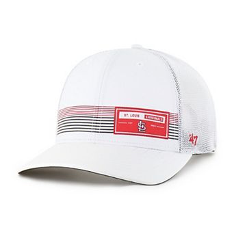 Men's '47 White St. Louis Cardinals Rangefinder brrr Trucker Adjustable Hat