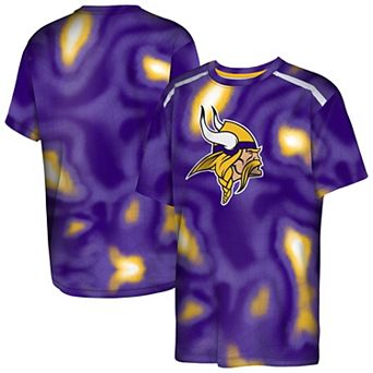 Youth Outerstuff Purple Minnesota Vikings End Zone Dri-Tek T-Shirt