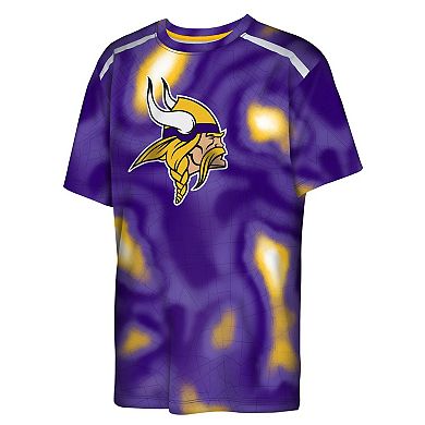 Youth Outerstuff Purple Minnesota Vikings End Zone Dri-Tek T-Shirt