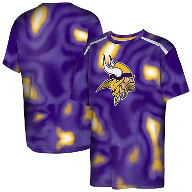 Youth Outerstuff Purple Minnesota Vikings End Zone Dri-Tek T-Shirt