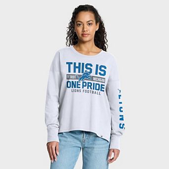 Women's Fanatics White Detroit Lions Hometown Legacy Long Sleeve T-Shirt