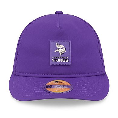 Men's New Era Purple Minnesota Vikings 2025 Sideline Retro Crown 59FIFTY Fitted Hat