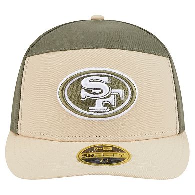 Men's New Era Light Beige/Olive San Francisco 49ers Two-Tone Color Pack Split Panel 59FIFTY Fitted Hat